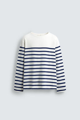 CAMISETA JACQUARD RAYAS RELAXED FIT / rayas - Zara фото 7