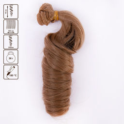 HobbyBe HAR-4 Тресс для кукол 15 см 100 см 38 г 04 русый