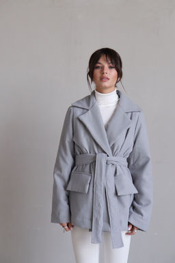 Martichelli Куртка утеплённая светло-серая  фото 15