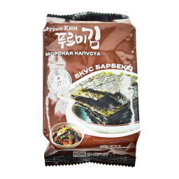 Блок (16 уп. по 5 г) Морская капуста со вкусом барбекю Furmi Kim, Корея, 5 г х 16 шт. Акция