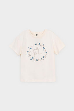 КР 301995/айвори фуфайка (футболка) для дев - Crockid фото 2