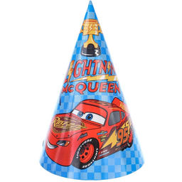 Цена за 10 шт. Колпак бумажный Молния Маквин, Тачки - Disney фото 3