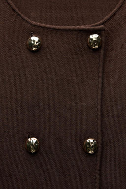 KNIT WRAP CARDIGAN - Zara фото 5