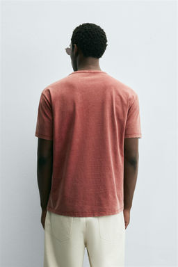 WASHED EMBROIDERED T-SHIRT - Zara фото 3