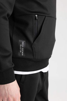 Толстовка из плотной ткани DeFactoFit для спортсменов стандартной посадки с капюшоном  фото 9