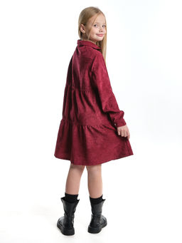 Платье для девочки нарядная одежда школа UD 7396 бордовый - Mini maxi фото 2