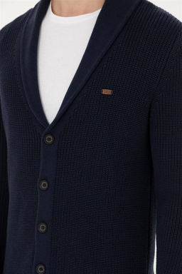 Мужской темно-синий трикотажный кардиган - U.s. polo assn фото 14