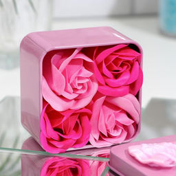Цена за 2 шт. Мыльные розы, фуксия и розовые, набор 4 шт. - SB BEAUTY фото 3