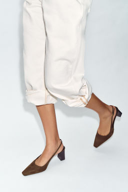 ZAPATO DESTALONADO TAC?N / Marr?n Chocolate - Zara фото 3