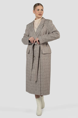 01-12048 Пальто женское демисезонное (пояс)
