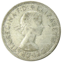 1 флорин (2 шиллинга) 1954 года Австралия  Королевский визит Елизаветы II