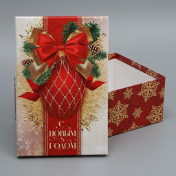 Набор подарочных коробок 3 в 1 С новым годом, 26 17 10 32.5 20 12.5 см - Дарите счастье фото 9