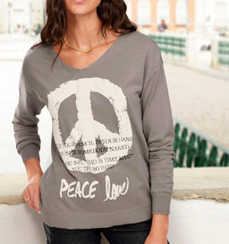 Пуловер, серо-бежевый