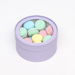 Набор 2 в 1 круглых коробок Бледно-фиолетовый с окном, 21 х 11 - 18 х 10 см - Simaland фото 7