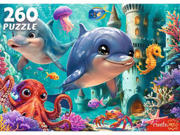 Puzzle 260 элементов "Удивительный подводный мир" (Ф260-6646)