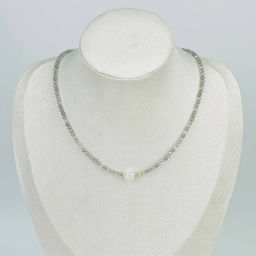 Колье из Лабрадора и Лунного камня 38 см +