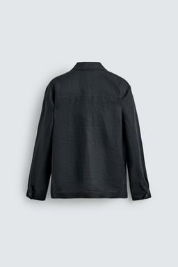 SOBRECAMISA 100% LINO / Marino - Zara фото 8