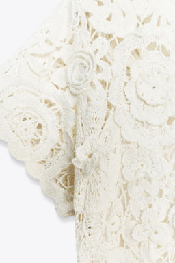 CROCHET MINI DRESS ZW COLLECTION - Zara фото 5