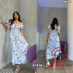 Платье женское макси в цветочек - Bruno фото 4