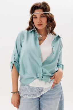 Блуза ANELLI 1663.1 бирюза