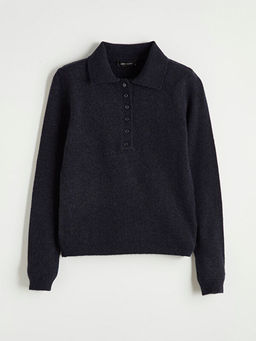 Polo Yaka Kad?n Triko Kazak