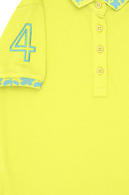 Базовая футболка фисташкового цвета для девочек - U.s. polo assn фото 4