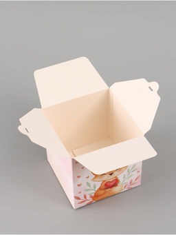 Цена за 10 шт. Коробка подарочная самосборная «Для тебя, с любовью», 12×12×12 см, с лентой