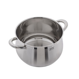 1746 GIPFEL Кастрюля SERENADE 24x15,5см/7л со стеклянной крышкой. Материал: нерж. сталь 18/10. Толщина 0,6мм  фото 4