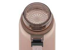 Бутылка для воды 500 мл 6,5*6,5*23 см "Style Matte" с углублениями д/пальцев капучино