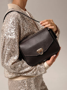 Сумка через плечо Azaro 3684 темно-коричневая