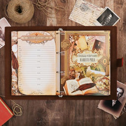 Родословная книга «Книга нашей семьи», 65 листов, 32×23 см.
