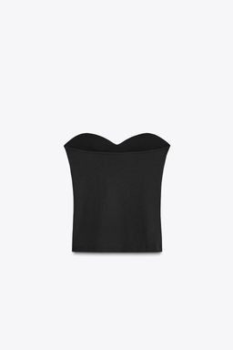 TEXTURED BANDEAU TOP - Zara фото 31