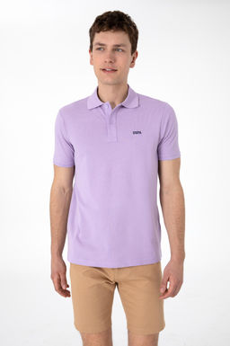 Erkek Regular Fit Polo Yaka Lila Basic Ti__rt Sepette S_rpriz _ndirim - U.s. polo assn фото 3