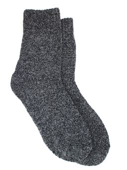 Носки р.40-45 Крапушки Утепленные Серые