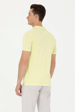 Мужская светло-желтая базовая футболка - U.s. polo assn фото 5