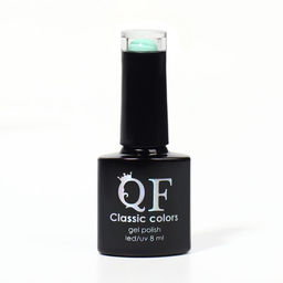Гель лак для ногтей, CLASSIC COLORS, 3-х фазный, 8мл, LED/UV, цвет мятный (26) - Queen fair фото 8