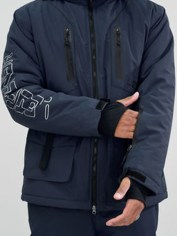 Горнолыжный костюм мужской зимний темно-серого цвета 394TC - Leifensh фото 19