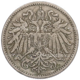 Монета 10 геллеров 1893 года Австрия