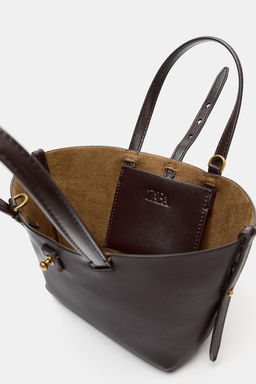 MINI SHOPPER CAPAZO / Rojo Burdeos - Zara фото 4