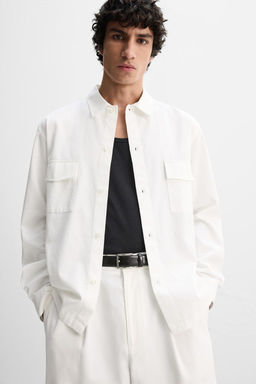 LYOCELL/COTTON OVERSHIRT - Zara фото 7