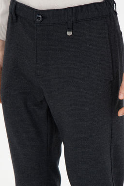 Erkek Jogger Fit Antrasit Kanvas Pantolon