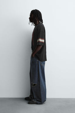 VARSITY OPEN-WEAVE T-SHIRT - Zara фото 4