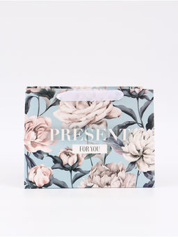 Цена за 2 шт. Пакет подарочный с широким дном, упаковка, «For you», 25×19×18 см