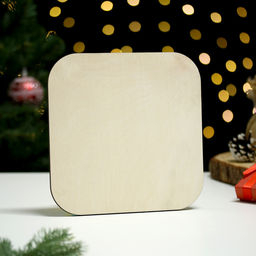 Цена за 2 шт. Подставка под горячее Дарим Красиво «Символ года. Семейного тепла», 19×19 см, дерево, разноцветная