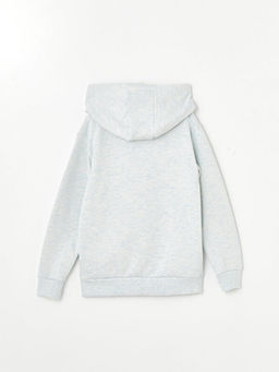 Kap??onlu Bask?l? Erkek ?ocuk Sweatshirt - Waikiki фото 2