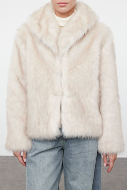 Ekru Regular Kal?p Kurk Mont TWOAW25MO00157 - Trendyolmilla фото 6