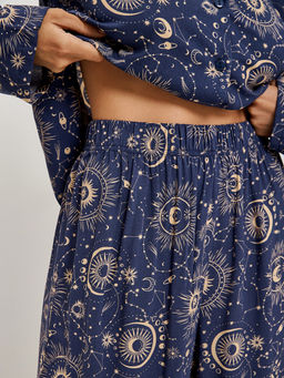 Infinity lingerie, Брюки пижамные жен. Michalina темно-синий  фото 3