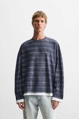 STRIPE PRINT T-SHIRT - Zara фото 2