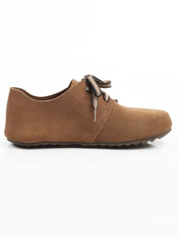 03-1-5A LT. BROWN (CAMEL) Полуботинки женские (натуральная замша)