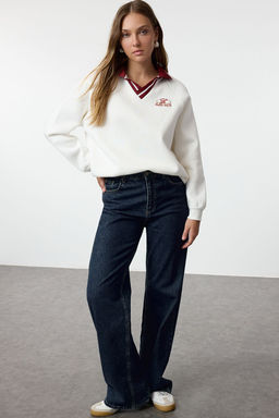 TRENDYOLMILLA Ekru Orme Sweatshirt TWOAW25SW00173 фото 2